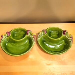 MCM California Pottery Ccil Orics 526 Mushroom Pottery Serving Pieces